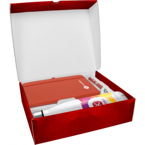 Mood Gift Box 1 with A5 FSC Notebook, Soft Feel Ballpoint Pen & Vacuum Bottle